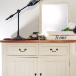 שידת עץ מלא לבנה