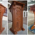 עמוד חזן מעץ מלא