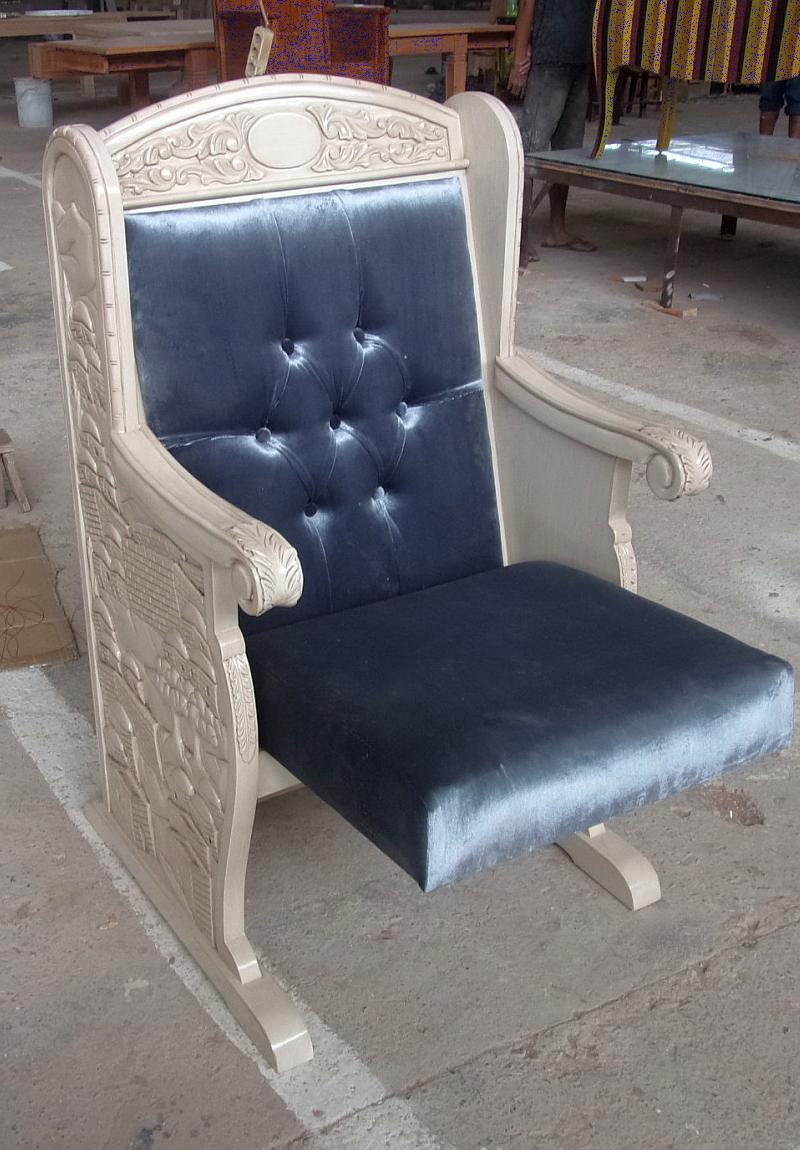  כיסא רב ירושלים עם ריפוד קטיפה