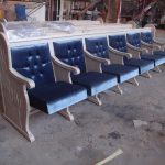 ספסל מושבים לבן