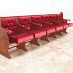 ספסל מרופד 6 מקומות